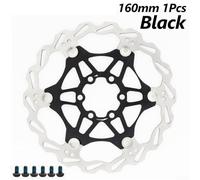 Disco freno per bicicletta ad alte prestazioni da 160 mm con spessore di 1 8 mm per una potenza di arresto affidabile (nero)
