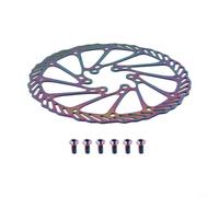 Disco freno per bicicletta da 160 mm per telai e forcelle dei freni a disco, include bulloni, progettato per bici da strada e mountain bike con design ventilato per rotore (colori)