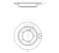 Disco freno PER Santana 300/350 1.6 D 4x4 66 KW 90 CV
