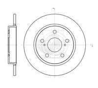 Disco freno PER Toyota Auris 1.6 91 KW 124 CV