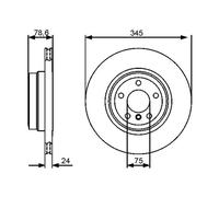 Discofreno 0 986 479 443 BOSCH per BMW