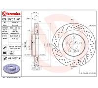 Disco freno (per unità) BREMBO 09.9257.41 per MERCEDES SLK (R171)