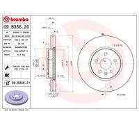 1 Disco Freno Brembo 09.b356.21
