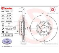BREMBO disco freno 09.C397.13 in due parti diametro 340 spessore 30 mm 5 fori