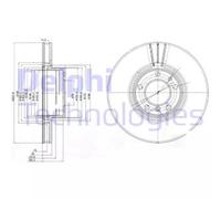 DELPHI BG9005 Disco freno