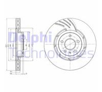Delphi Disco freno BG9052 Anteriore per Audi Q5/A5/A4