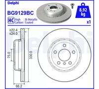 Delphi Disco freno BG9129BC Ventilato Anteriore Ø 330