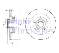DELPHI BG9134RSC Disco freno
