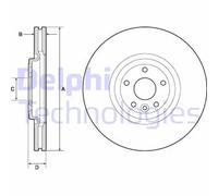 DELPHI BG9167C Disco freno