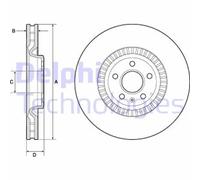 DELPHI BG9171C Disco freno