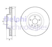 DELPHI BG9173C Disco freno