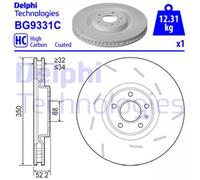 DELPHI BG9331C Disco freno