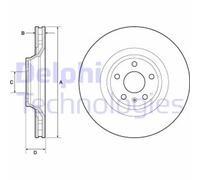 DELPHI BG9955 Disco freno