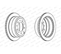Disco freno (per unità) FERODO DDF1597C-1 per TOYOTA LAND CRUISER 100 (_J1_)