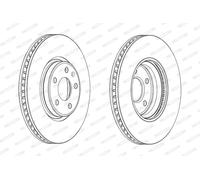 Disco freno (per unità) FERODO DDF1996C-1 per AUDI Q5 2.0 TDI quattro