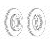 Ferodo Disco freno DDF2462C-1 anteriore ventilato 1 pezzo per Ford