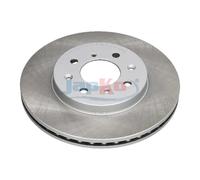 Japko Disco freno 60425C anteriore ventilato per Honda Jazz II, 2 pezzi