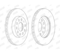 Disco freno (per unità) JURID 562990JC-1 per VW GOLF 1.6 TDI