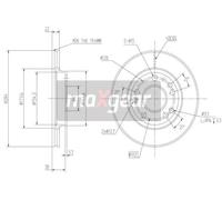 MAXGEAR Discofreno per MERCEDES-BENZ 19-0720