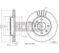MAXGEAR 19-0747 Disco freno