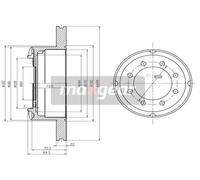MAXGEAR 19-0986 Disco freno