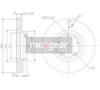 MAXGEAR 19-1333 Disco freno