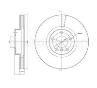 METELLI 2X Disco Freno Anteriore Ø348 Mm Ventilato Per BMW X5 E70 3.0D XDRIVE40D