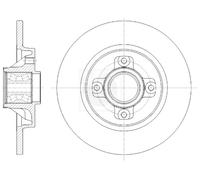 Disco freno (per unità) NPS P331A04 per CITROËN C4 PICASSO 1.6 HDi