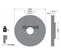 TEXTAR 92099003 Disco freno