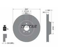 Disco freno (per unità) TEXTAR 92132405 per AUDI A6 3.0 TDI quattro