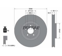 Disco freno (per unità) TEXTAR 92238205 per AUDI A7 3.0 TDI quattro