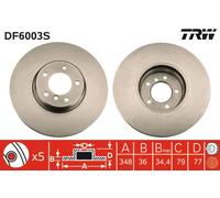 Disco freno (per unità) TRW DF6003S per BMW Série 5 3.0 535 d