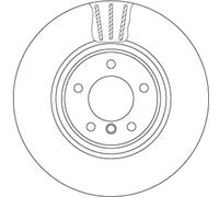 Disco freno (per unità) TRW DF6609S per BMW Série 1 3.0 135 i