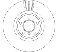 TRW DF6615S Disco freno per BMW