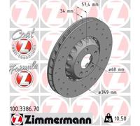 ZIMMERMANN 100.3386.70 Disco freno