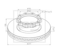 Disco freno PETERS 036.117-00A