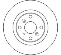 Disco freno pieno DF6796 TRW per MAZDA MX-5 RF Targa MX-5 IV
