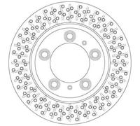 Disco freno TRW DF6298S posteriore, ventilato, perforato, 1 Pezzo