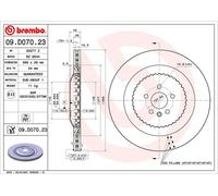 Disco freno BREMBO 09D07023 posteriore, ventilato, 1 Pezzo
