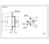 HART TARCZE III 2X DISCHI FRENANTI Ø 258 Per Toyota Corolla Station Wagon