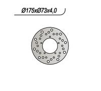 DISCO FRENO POSTERIORE NG 233 PIAGGIO ZIP 2T CAT. (C25000) 50 2000 2007