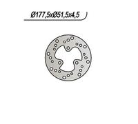 DISCO FRENO POSTERIORE NG 493 POLARIS SCRAMBLER L 2X4 400 1996 2001