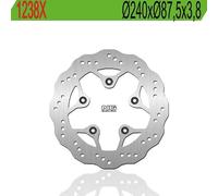 NG BrakeDisc – Disco freno posteriore NG 1025391 Argento per Kymco Agility 4T R16 125