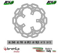 Disco Freno Posteriore per Kawasaki J300 J 300 / ABS / SE 2018-2019-2020-2021