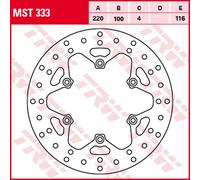 DISCO FRENO POSTERIORE ZF KAWASAKI KX 125/250 '89-'02, KLX 300R '
