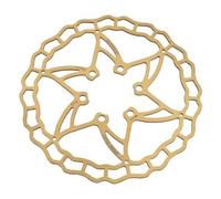 Disco freno Quaxar IRIS Ultra-Lightweight Titanium 6 fori 160mm oro