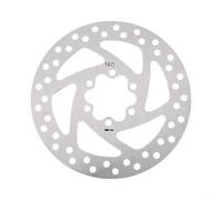 Disco freno resistente da 140 mm con sei fori di montaggio, compatibile con scooter elettrico Kugoo per G2 Max, per una potenza di arresto affidabile e una lunga durata su strada (argento, 140 mm)