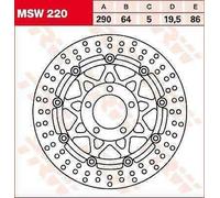 Disco freno TRW MSW220 anteriore, 1 Pezzo