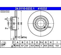 Disco freno SEAT AROSA 1.0 24.0110-0232.1 (1 pz)