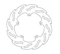 Moto-master Flame Derbi 110236 Brake Disc Argento